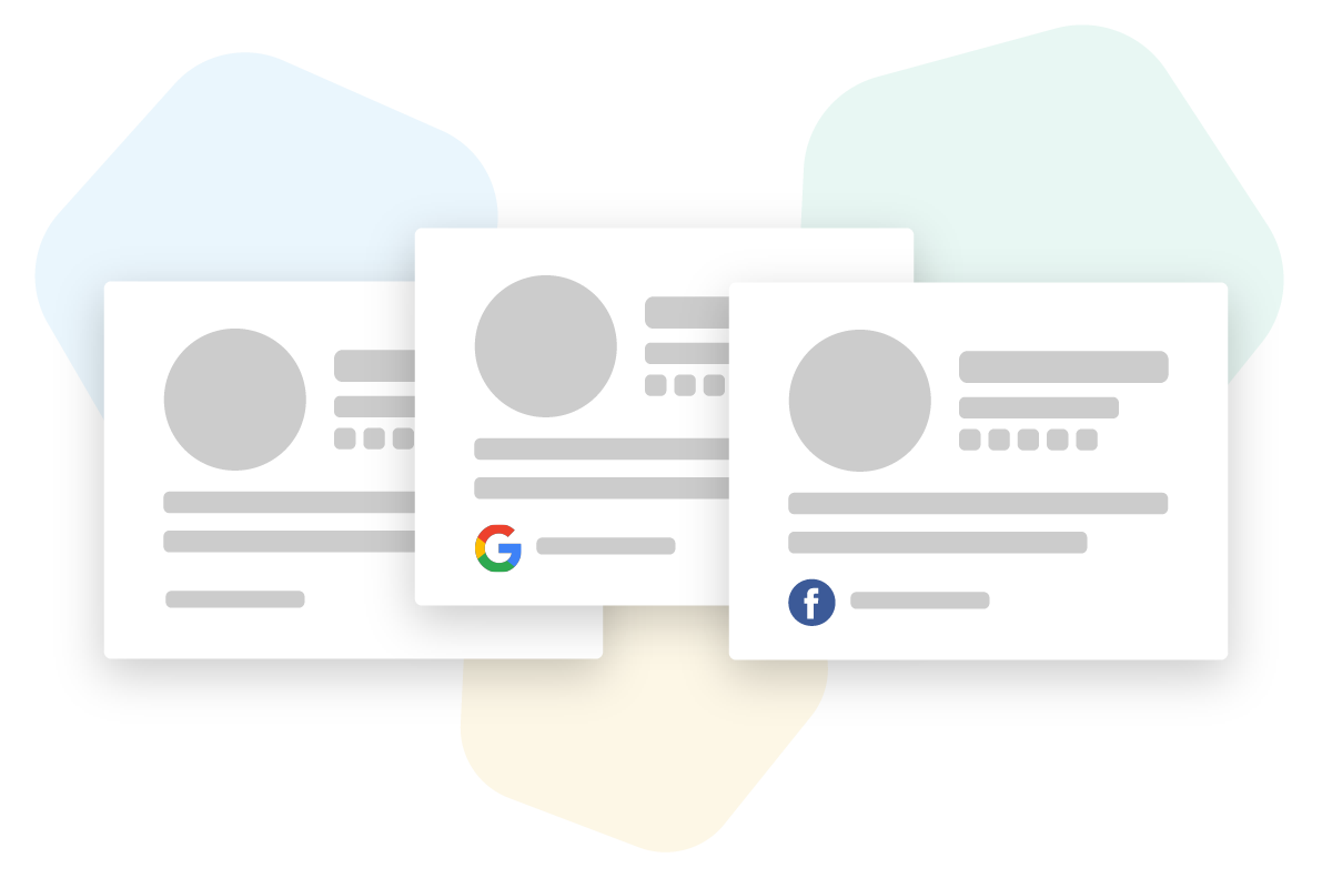 Display Google and Facebook reviews in widgets
