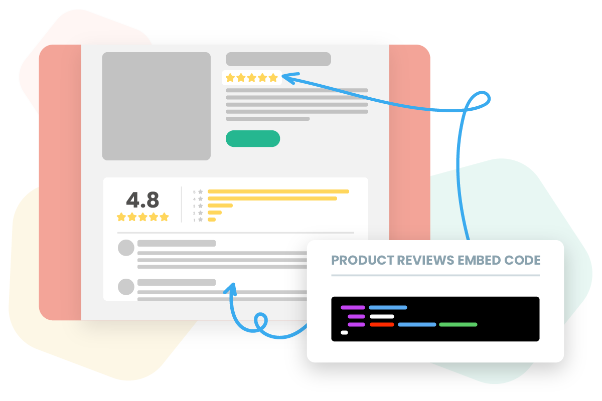 Create product review widgets for your store to display verified customer feedback
